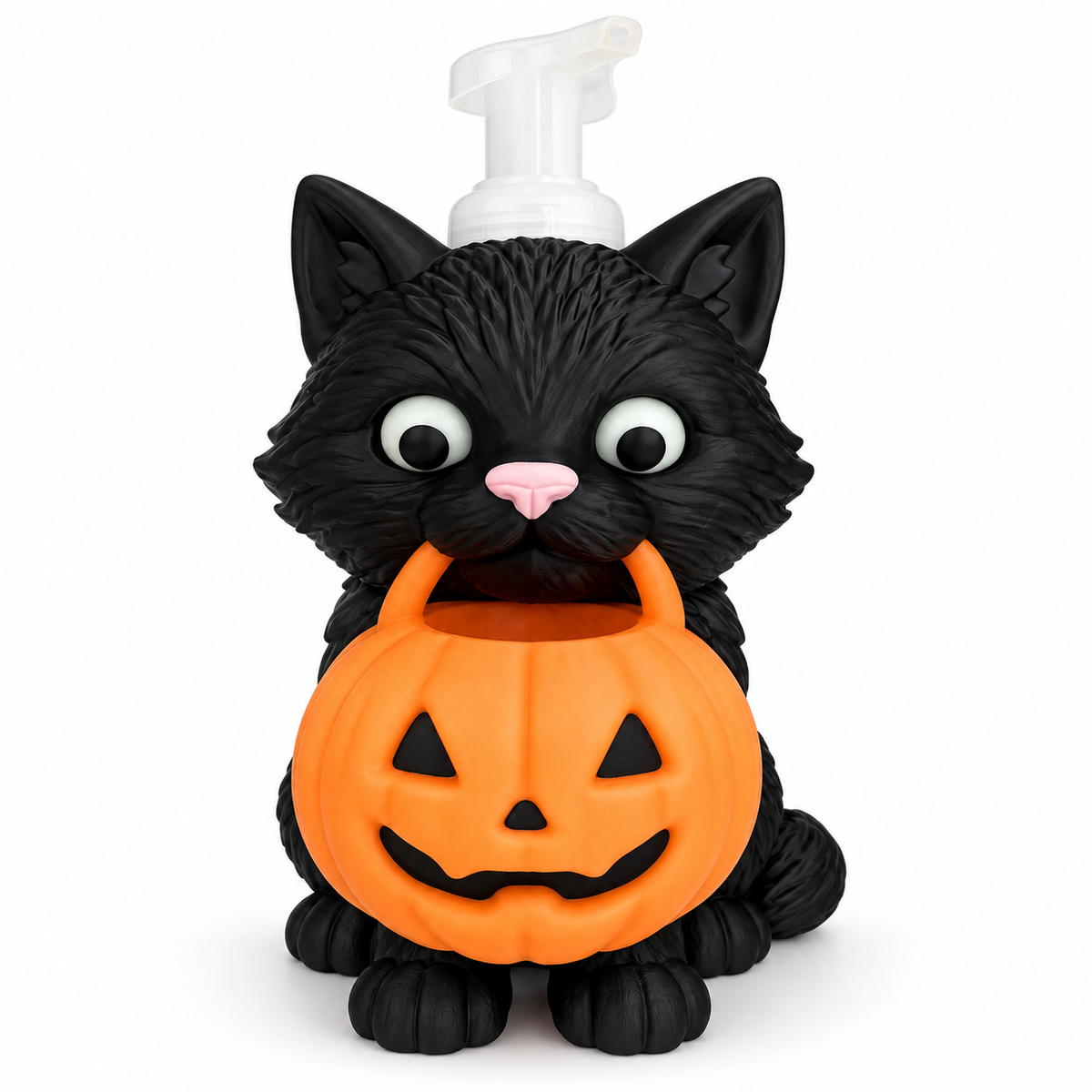 Spooky Kitty – Glow-in-the-Dark Black Cat Foaming Soap Holder