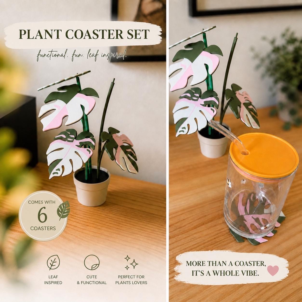 Plant Coaster Set