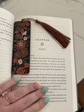 3D Printed Floral Bookmark with Tassel – Custom Reader Gift