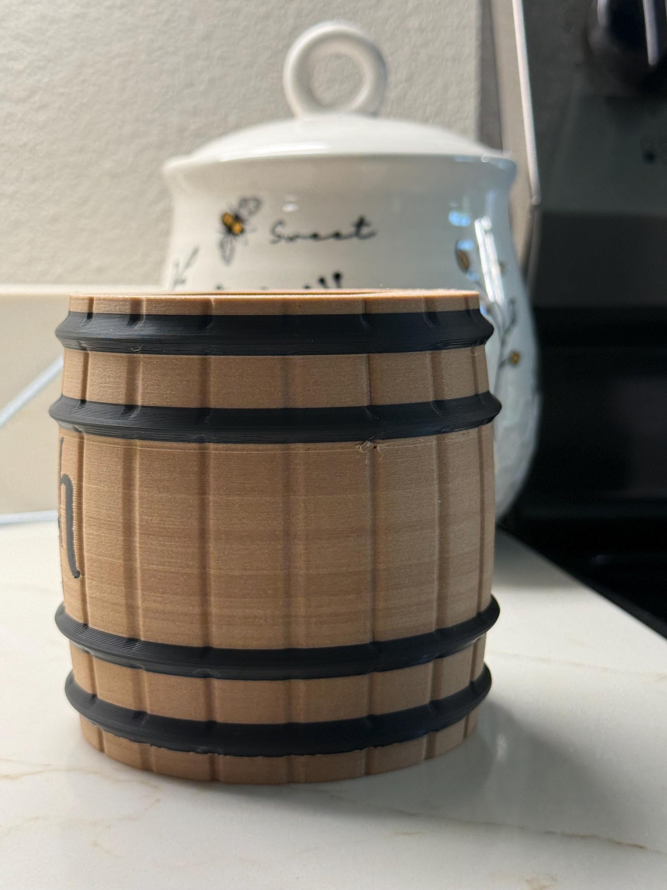 Custom Whiskey Barrel Bath and Body Works Foaming Soap Holder