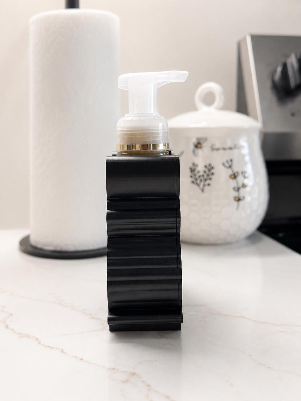 Raccoon / Trash Panda B&BW Foaming Soap Holder