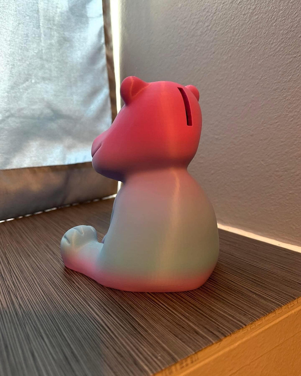 Personalized 3D Printed Hippo Piggy Bank | Custom Color Animal Savings Jar