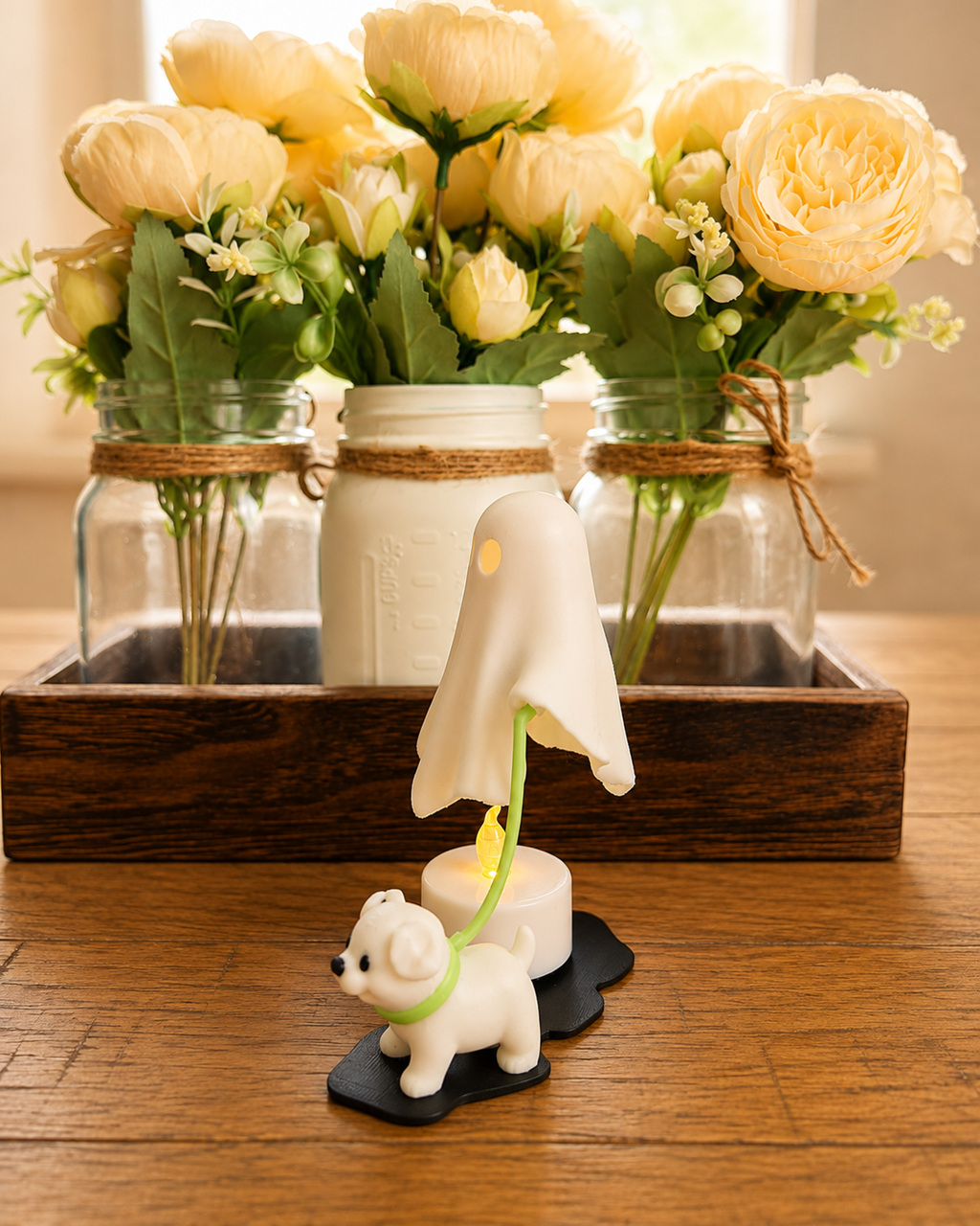 Tealight Ghost Walking Dog