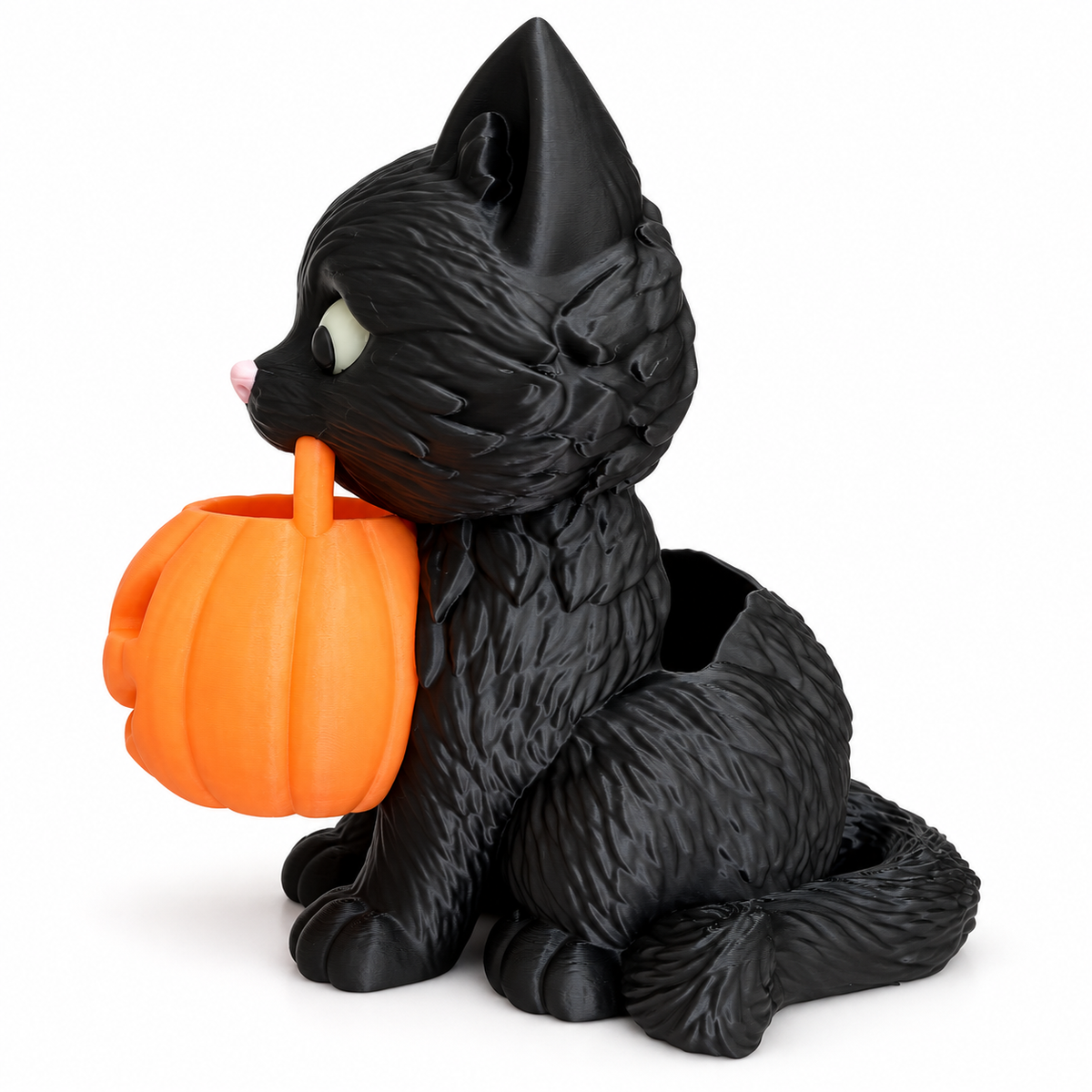 Spooky Kitty – Glow-in-the-Dark Black Cat Foaming Soap Holder