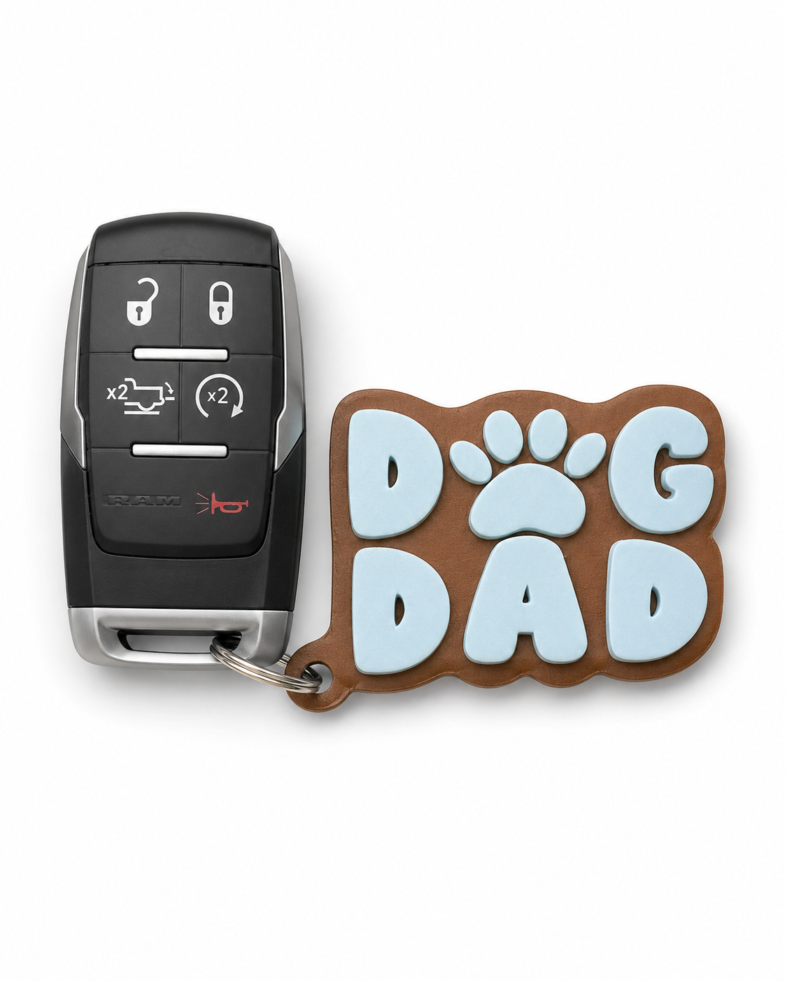 Dog Dad Keychain