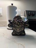 Highland Cow Foaming Soap Holder for Bath & Body Works Bottles – Farmhouse Decor