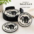 Sloth Wine Coaster Set Holder | Sloth Drink Coasters (Sets of 4 or 6)